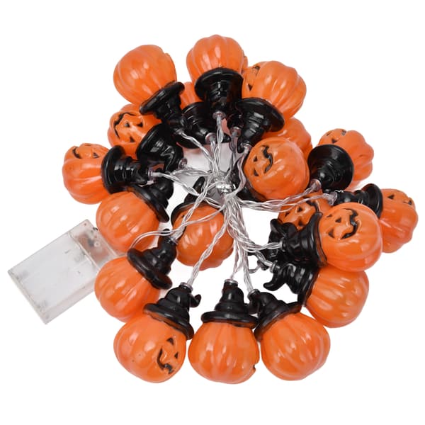 20LED Pumpa Fairy Lights 3m Dual-Mode String för Halloweenfest Heminredning