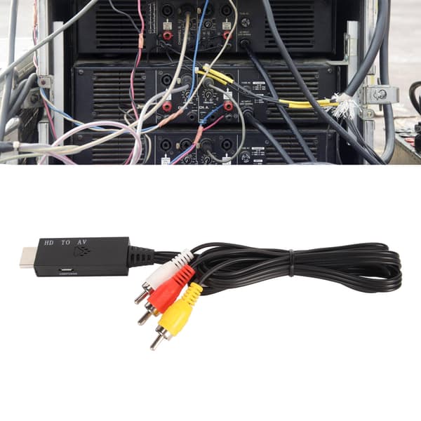 HD Multimedia Interface til RCA-konverter Professionel HD Multimedia Interface til AV-adapter til gammelt tv-skærmprojektor 3,3 fod