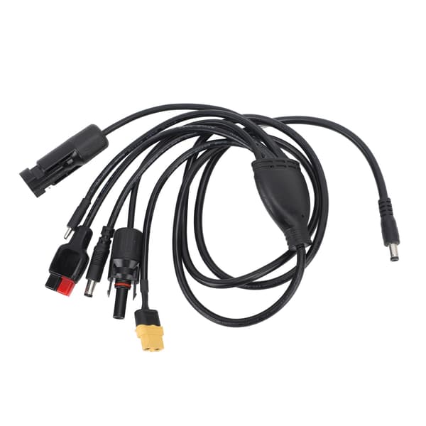 Solopladningskabel Panelstik DC Han til XT60 Han Hun USB C til Anderson DC Han Hoved 1 til 6 1,2 meter
