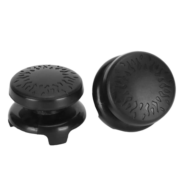 2 stk. Thumbstick Blødt Silikone Cover Greb Stick Joystick Controller Gamepad Nøglehætte til PS5 Sort
