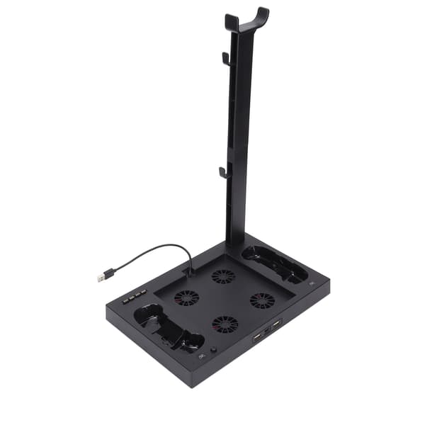 Til Xbox Series X-konsol kølestativ Multifunktionel køleventilatorbase med headsetbeslag batteriadapter