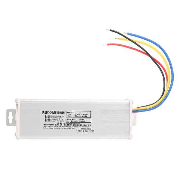 36-72V till 12V 20A 240W DC Nedtrappningsregulator Strömförsörjningsmodul