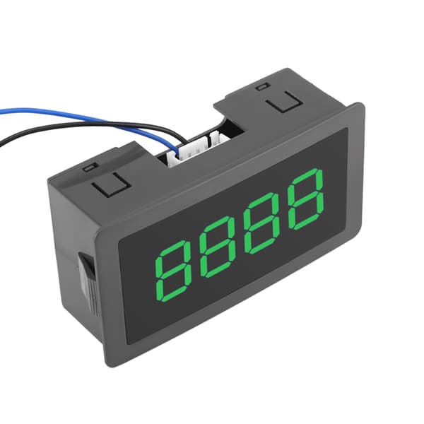 DC LED Digital Display 4-siffrig 0-9999 Upp/Ner Plus/Minus Panelräknare Grön