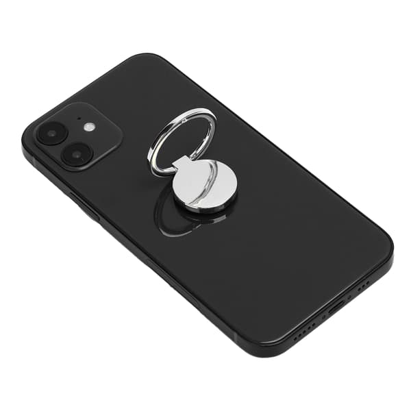 Mobiltelefon Fingerring Greb 360° Rotation Metal Telefonholder til Magnetisk Bilmontering Sølv