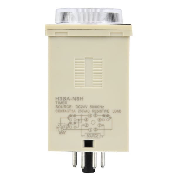 Multifunktionellt 8-stifts tidsrelä Hög precision 1,2s-300h 220VAC/24VDC/AC24V
