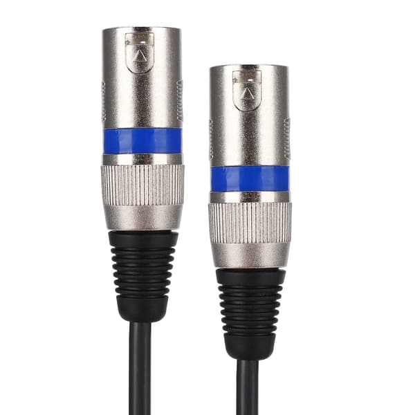 1,5M RCA han til XLR han lydadapterkabel patchkabel dobbelt række PVC-ledning