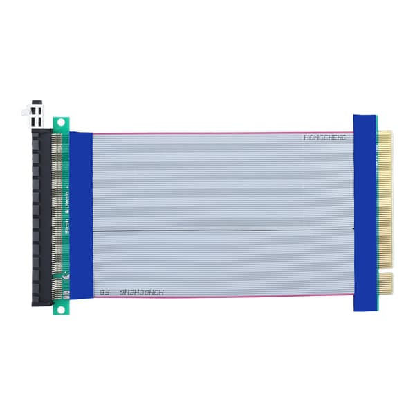 19CM PCI-E Riser-kortförlängare PCI-E 16X Mjuk Platt Förlängningskabel