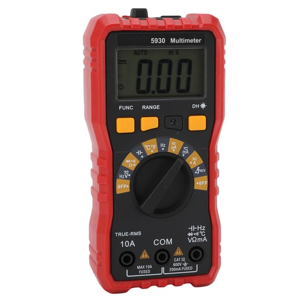 Smart Digital Multimeter Voltmeter Ohmmeter AC DC 600V 10A Kapacitans Tester 20mΩ