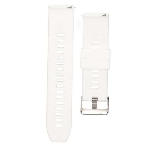 Klockarmband 22mm Universal Quick Release Silikontillbehör för Realme Watch 2 Vit