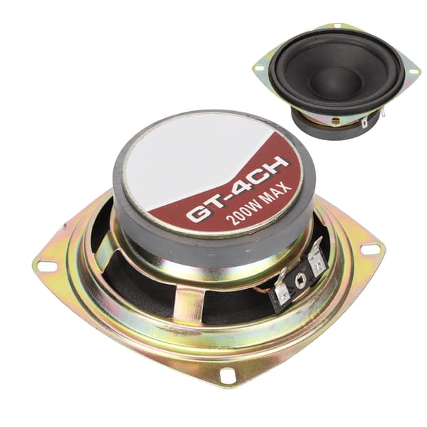 4 tum 200W Bilstereo Koaxialhögtalare 60Hz‑20KHz 4OHMS för billjudsystem