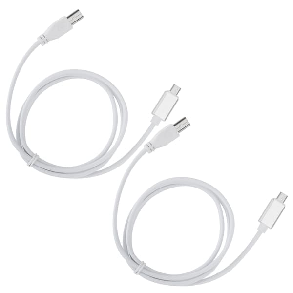 2 STK V8 Elektrisk Klaver Tilslutningskabel Micro USB til B Type Understøtter Tablet PC til MIDI
