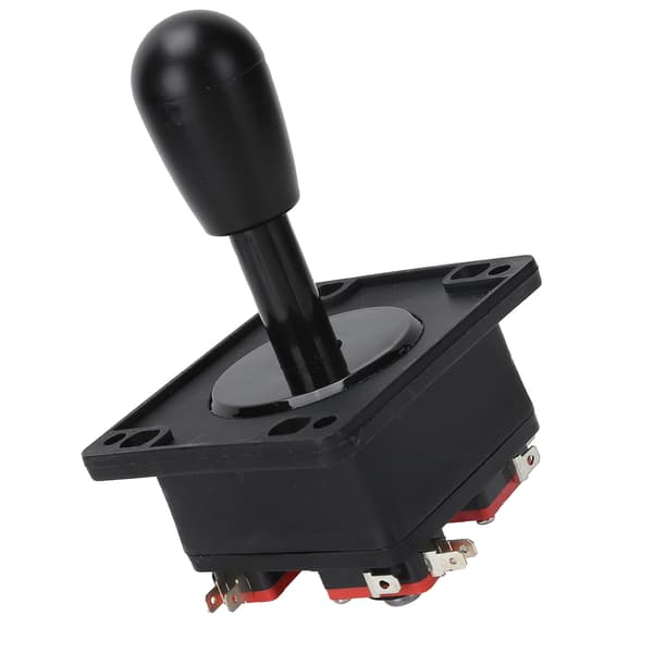 Arkadespil DIY-sæt Joystick-tilbehør med USB-encoderkortadapter til pc-spil Sort