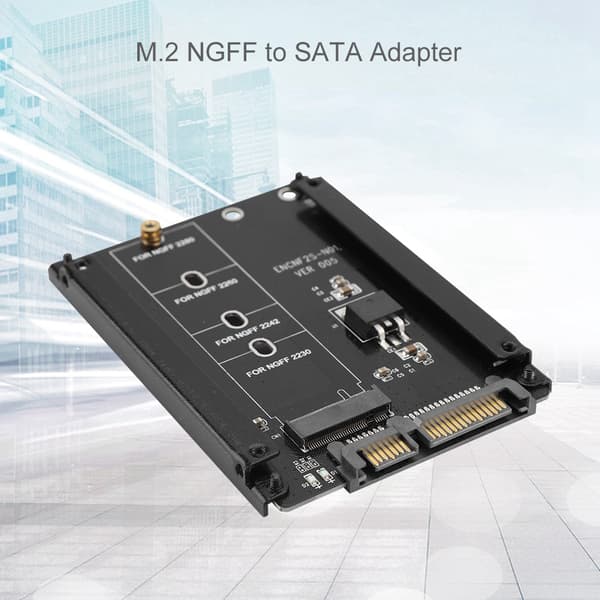 Højtydende 22-bens M.2 NGFF til SATA-adapter Plug and Play M.2 til SATA B-nøgle