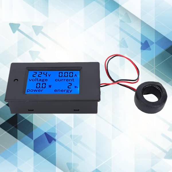 Multifunktionel LCD Digital AC Spændings Strøm Effekt Energimåler Tester, 60A, 110-220V