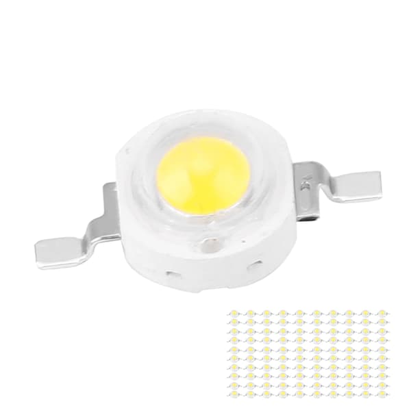 3W High Power LED-perler Lysdiodechips SMD til DIY-belysningsarmaturer Hvid