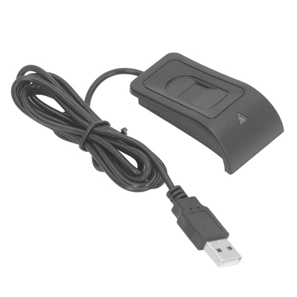 Fingeraftryksscanner USB Kapacitiv Biometrisk Læser til Windows 10, 5V DC, Sort