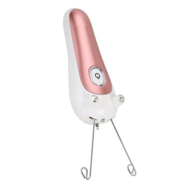 Elektrisk tråd-epilator Fysisk trådfjerner til ansigt, arm, ben - Pink