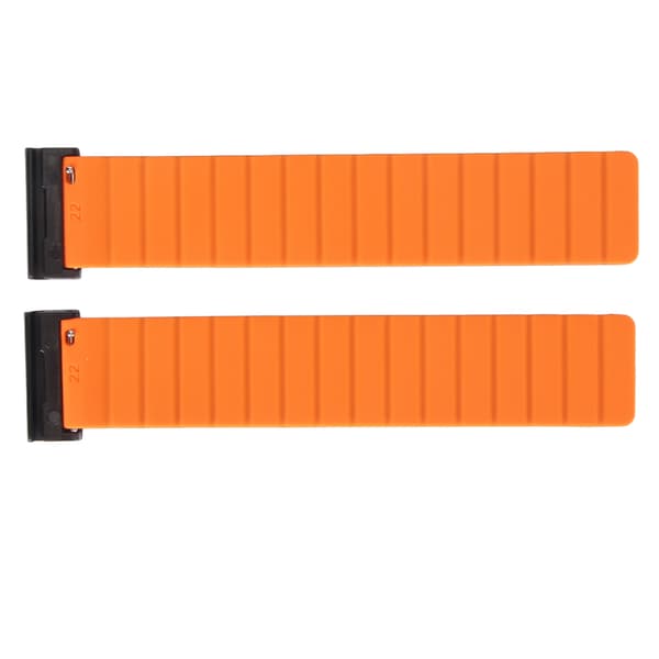 Quick-Release 26mm Silikone Urrem, Svedafvisende Magnetisk Rem til Vertix 2, Sort & Orange