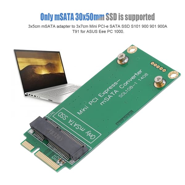 mSATA SSD til SATA Mini PCIE SSD Riser Card Adapter Konverter til ASUS Bærbar