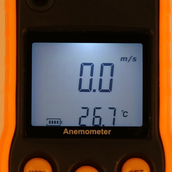 GM818 LCD Digital Anemometer Håndholdt Vindhastighedsmåler Lufthastighedstester
