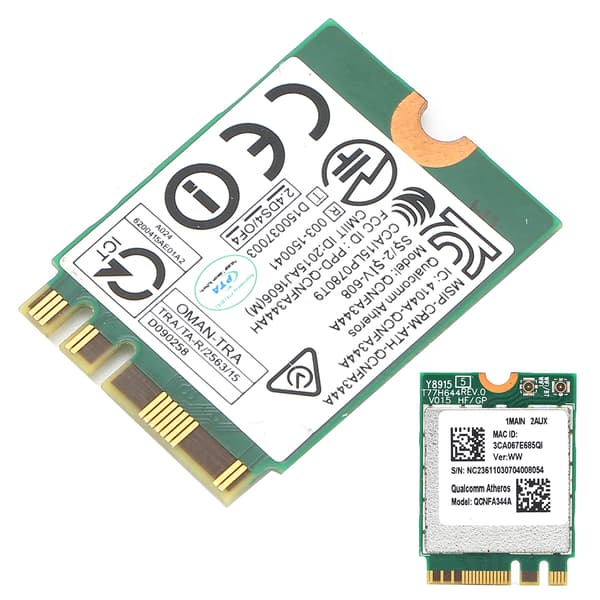 DualBand trådløst netværkskort QCNFA344A WiFi til Bluetooth-chipmodel trådløst modul til Windows