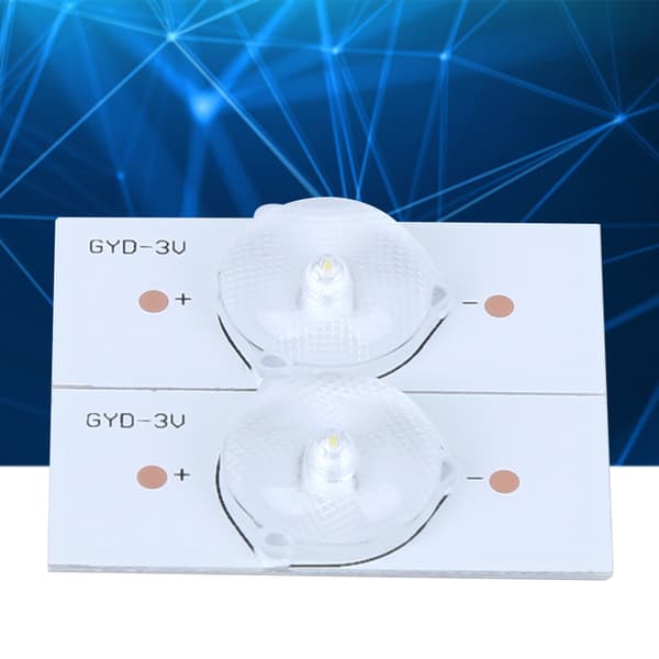 3V SMD LED Chip Glasfiber PCB med optisk linsefilter til TV-reparation, 20-styks sæt