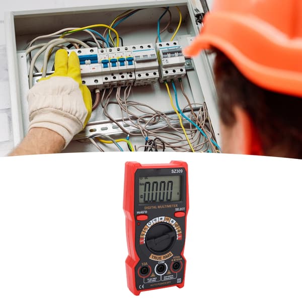 Bilbatteritester Digitalt Multimeter AC DC Voltmeter Ohm Volt Amp Meter Smart Elektrisk Værktøjssæt SZ309
