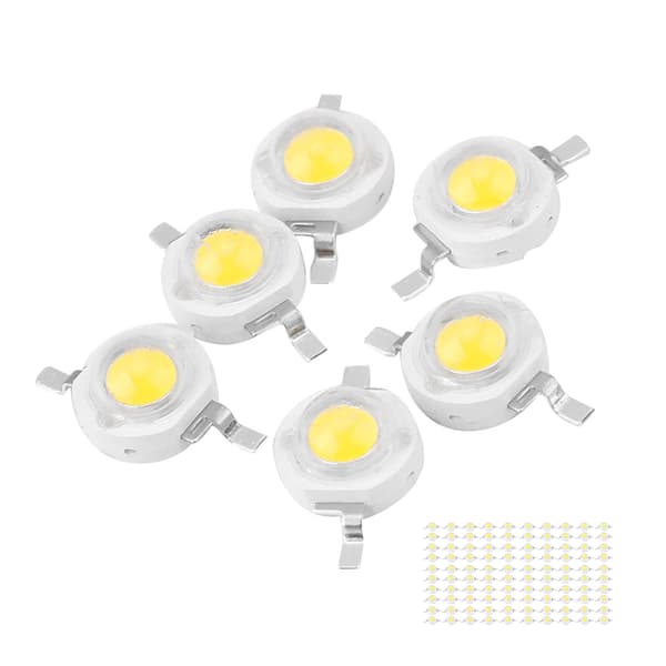 3W High Power LED-perler Lysdiodechips SMD til DIY-belysningsarmaturer Hvid