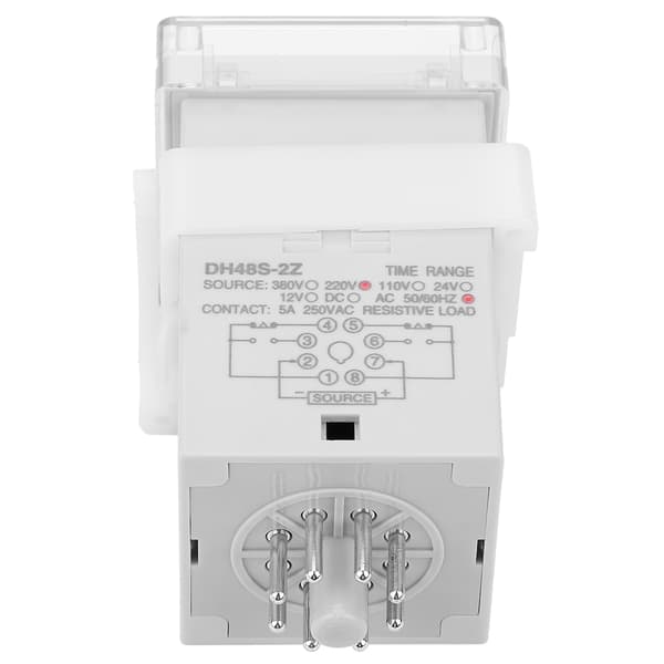 DH48S-2Z 220V 8-bens LED digitalt timerrelæ tidsforsinkelseskontakt