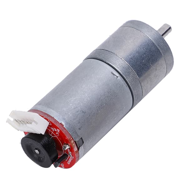 DC-växelmotor 12V 10RPM med encoder, GA25-370 borstmotor, koppar- och rostfri stålreducerare