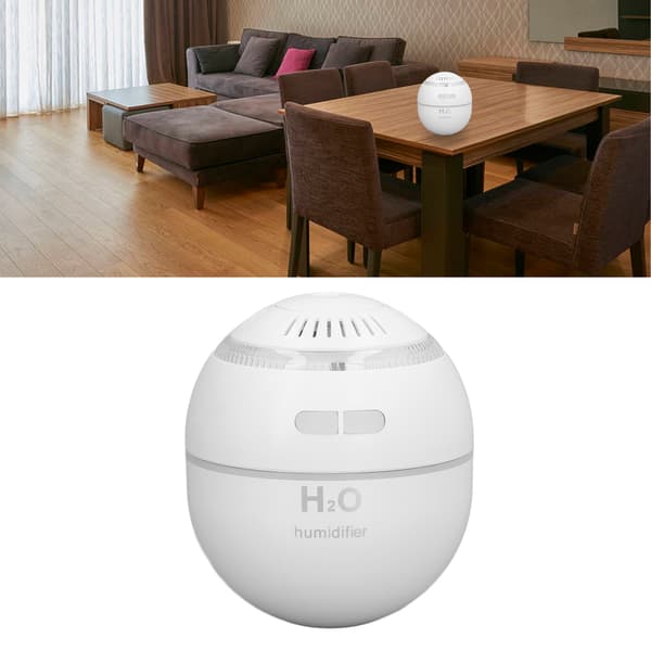 DC 5V/1A 120ML USB Luftfuktare 2 Växlar Justering Aromaterapi Eterisk Olja Diffuser Vit