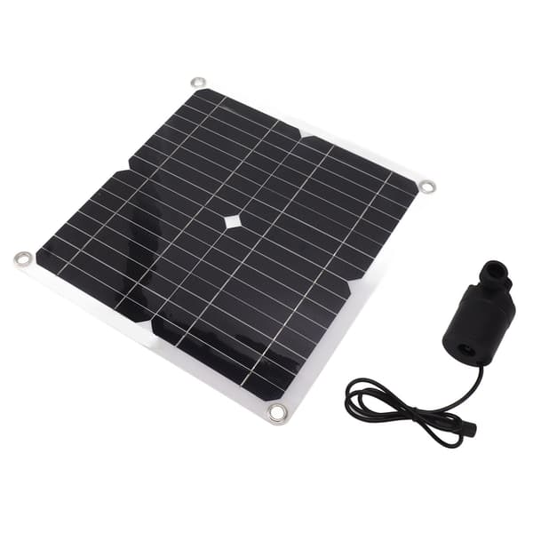 Solvattenpumpkit 50W solpanel 22W vattenfontänpump med batterilåda tidsregulator DC12V