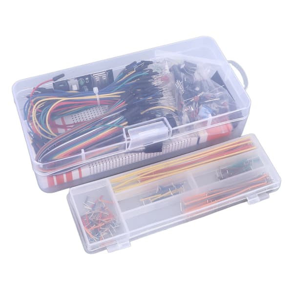 830 Tie Points Breadboard Kit med Strømmodul, Jumperledninger, DIY Elektronikkomponenter