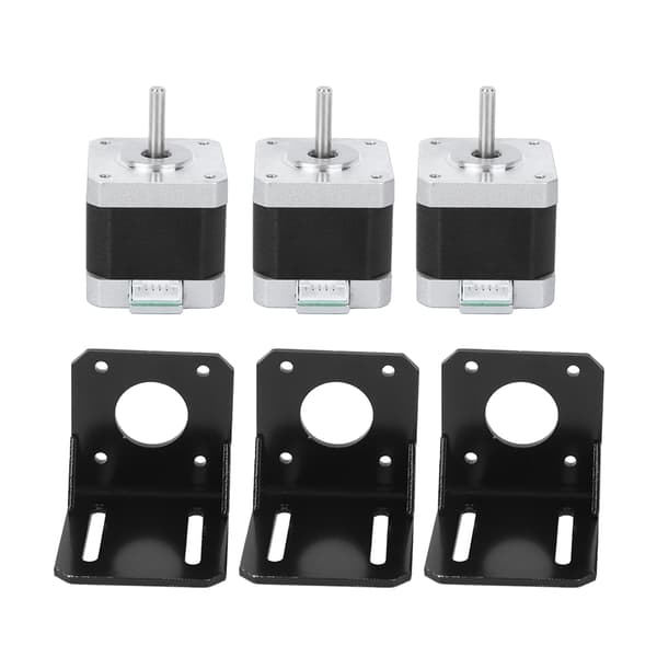 Stepper Motor Rustfrit Stål 4-leder Bipolar 3D Printer Tilbehør 40mm 42BYGHW609 12V