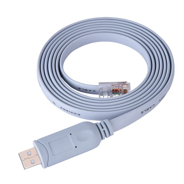 USB2.0 uros-RJ45 uros CAT5 sarjakonsolin litteä kaapeli Cisco-reitittimille ja -kytkimille