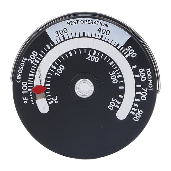 Magnetisk Spistermometer 0-500℃ Urtavla i Aluminiumlegering Högprecisionstermometer för Eldstad