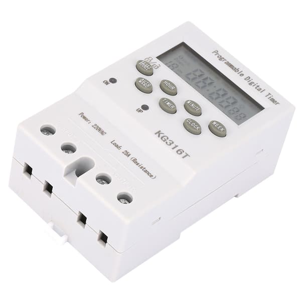 KG316T 220V Programmerbar Digital Timerkontakt, Mikrocomputer Automatisk Tidsstyring, 16A