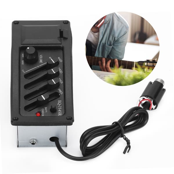 Guitar Pickup Akustisk Elektrisk Boks Lydopsamler Equalizer Strengeinstrument Tilbehør