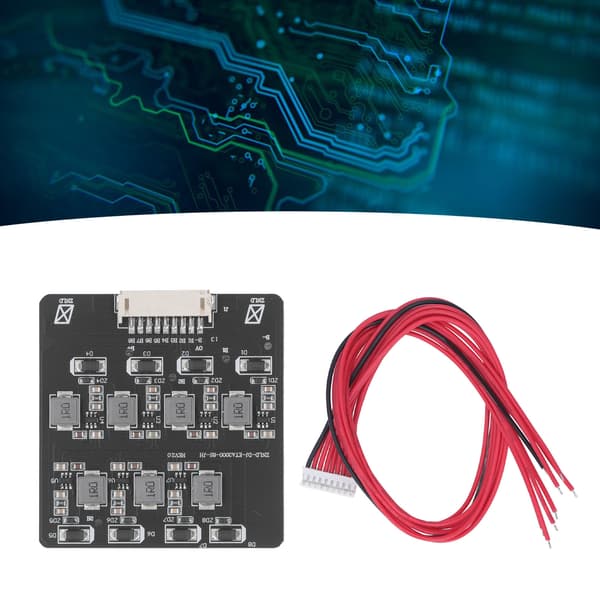 Batteri Aktiv Balancer Modul 1.2A 8S 2.0V-4.5V Lithium Equalizer Board med Ledning
