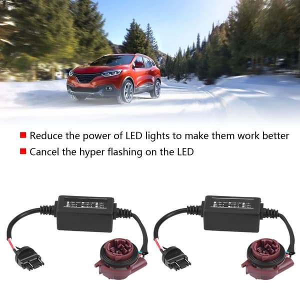 2 stk. 3157A LED-dekoderadapter Anti Hyper Blink Flash Fejlannullering Canbus Bremse