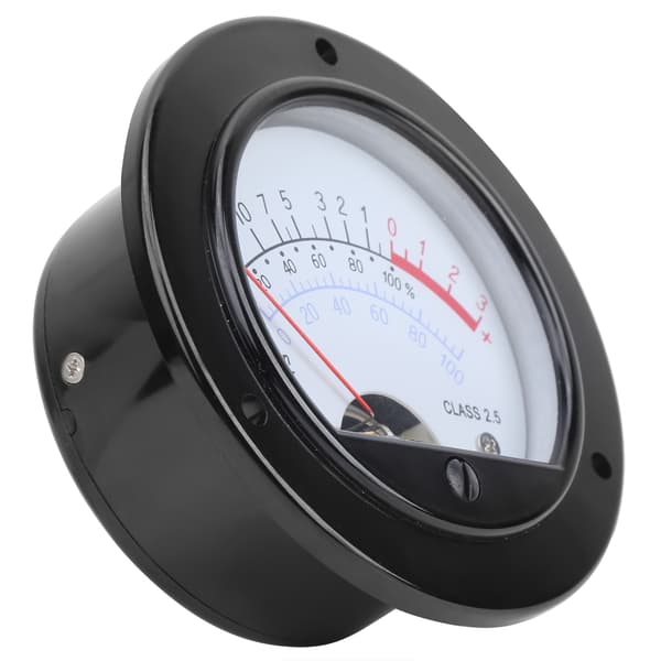 SD-65 Pointer VU-meter Retro Audio Levelmåler, Gult Lys, 65mm Panel Voltmeter
