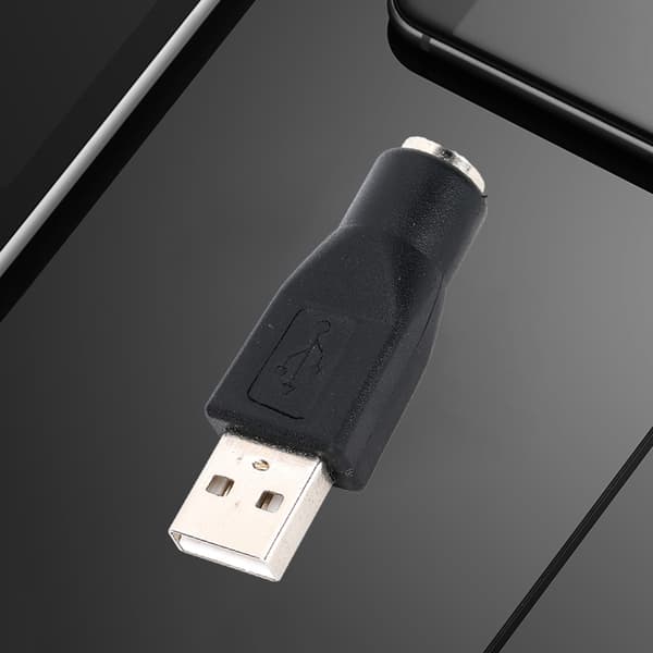 5 STK USB Han til til PS/2 Hun Adapter Konverter til Tastatur Mus med til PS/2 Interface