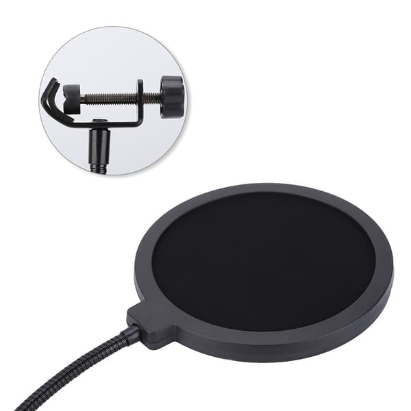 15,5 cm diameter Pop up Filter Spray Hood Mikrofon Inspelningsstudio Pop Shield Mikrofonfiltermask