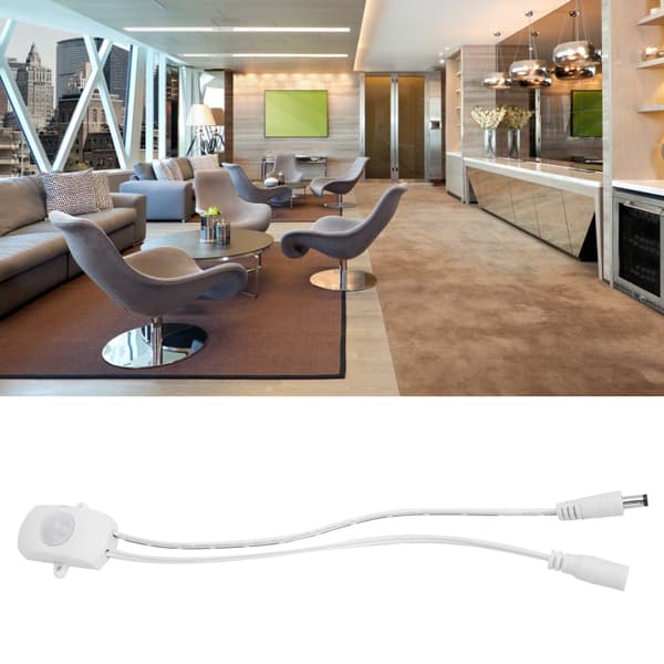 DC6V-24V LED Strip Infraröd Människokroppsdetekteringssensor LED Infraröd Kroppssensor Vit