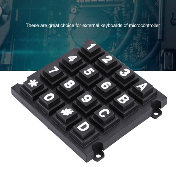 Tangentbordsmoduler med 16 tangenter 4x4 tryckknappar Extern stor knappsats för MCU