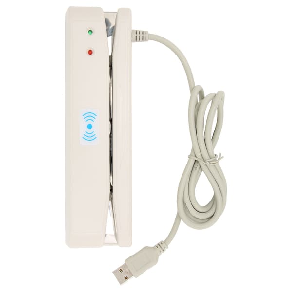 Kortlæser Letvægts USB-interface 2-vejs swipe Praktisk læser til banksystemer