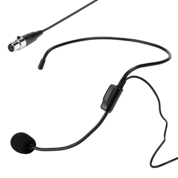 Mini XLR 3 ben TA3F stik Professionel trådløs hovedbåren mikrofon headset