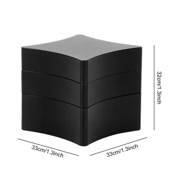 Universal Aluminium Snooker Pool Billard Køkridt Holder (sort)