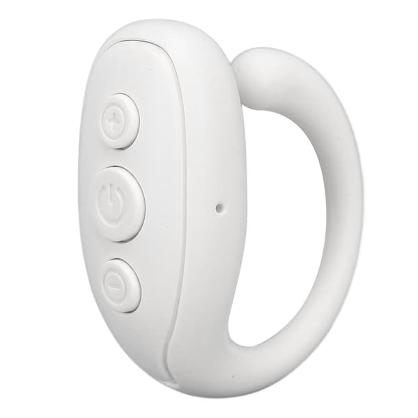 Mobiltelefon Bluetooth-fjärrkontroll ABS Ringform Lång batteritid Kamerafjärrkontroll för surfplatta Vit