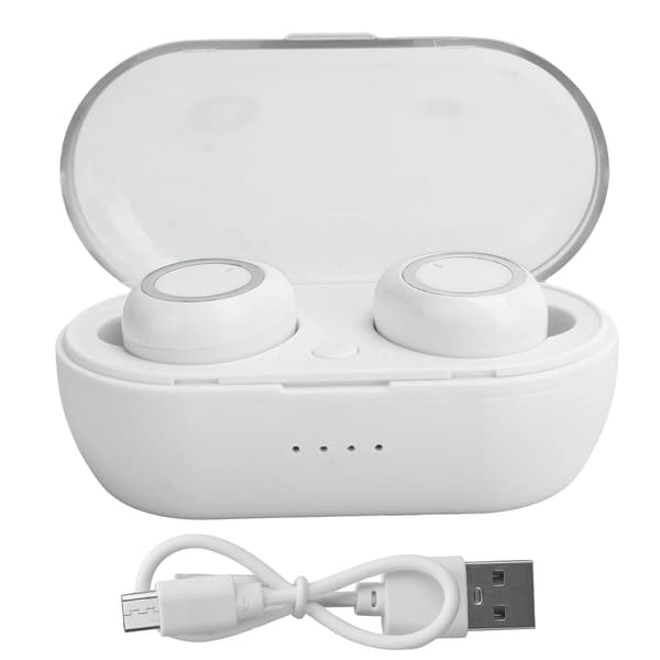 Y50 Trådløs Bluetooth-øretelefon Bluetooth-ørepropper Stereo-hovedtelefon Bluetooth 5.0-headset Hvid